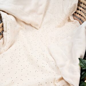 Kuschelige Babydecke –  Für alle Jahreszeiten – Mit Goldsprenkeln