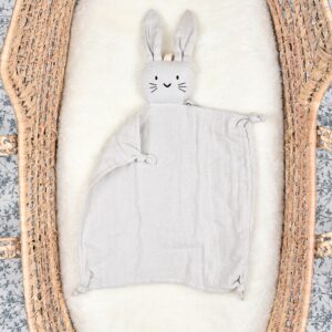 Schmusetuch aus Bio-Baumwolle Silbergrau