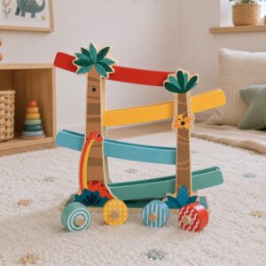 Kugelbahn mit Dino – rollen, staunen & entdecken